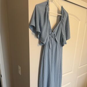 Elegant Blue Women's Dress